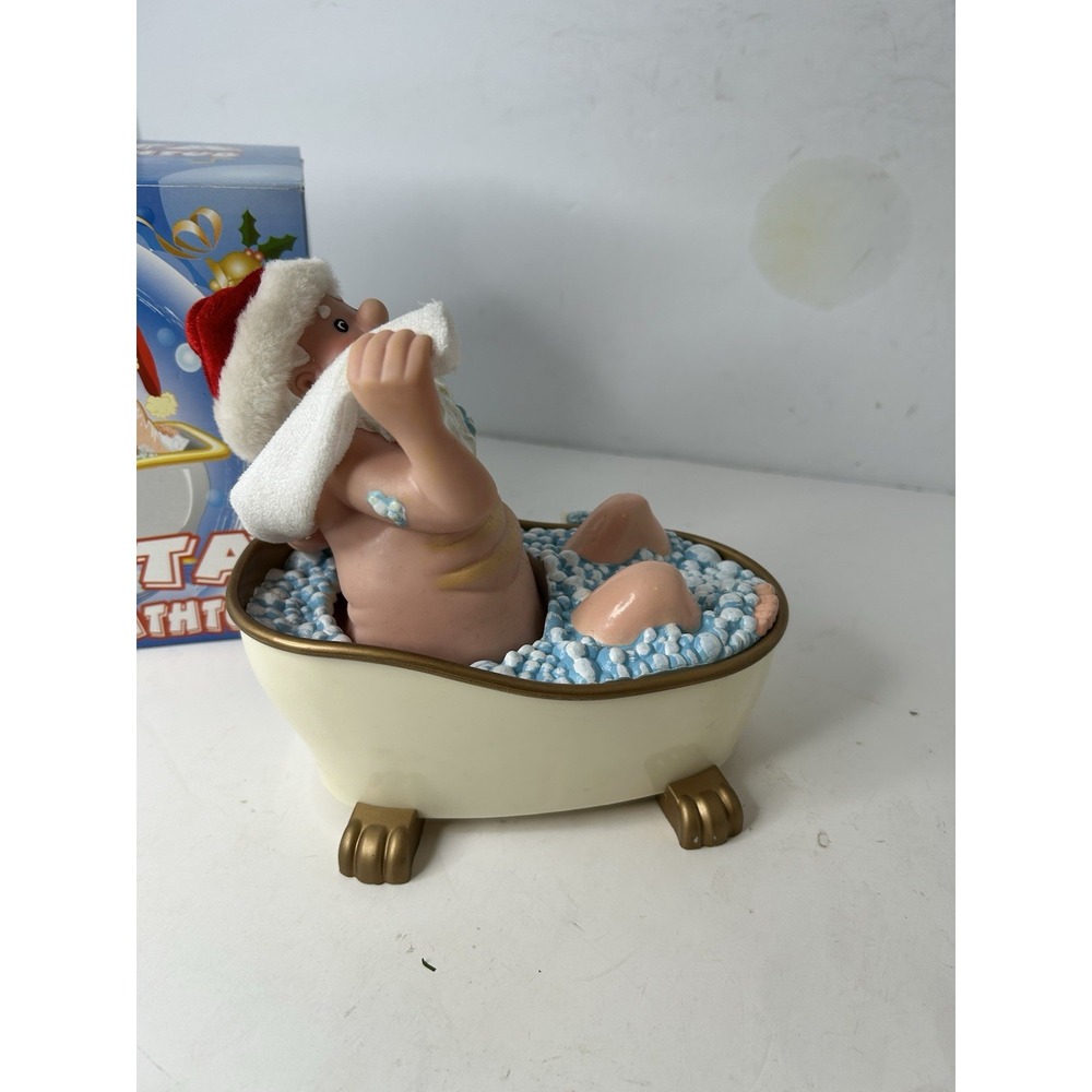 Singing Santa in the Bathtub Figure (with Box) - Picture 5 of 7